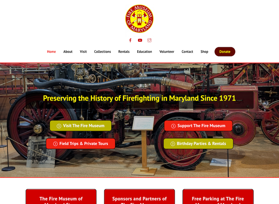 fire-museum-lutherville-maryland-qbs-web-design